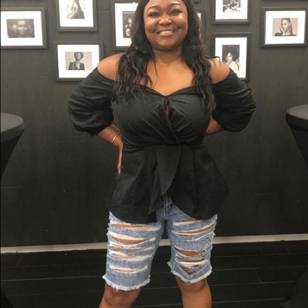 Black Off-Shoulder Top